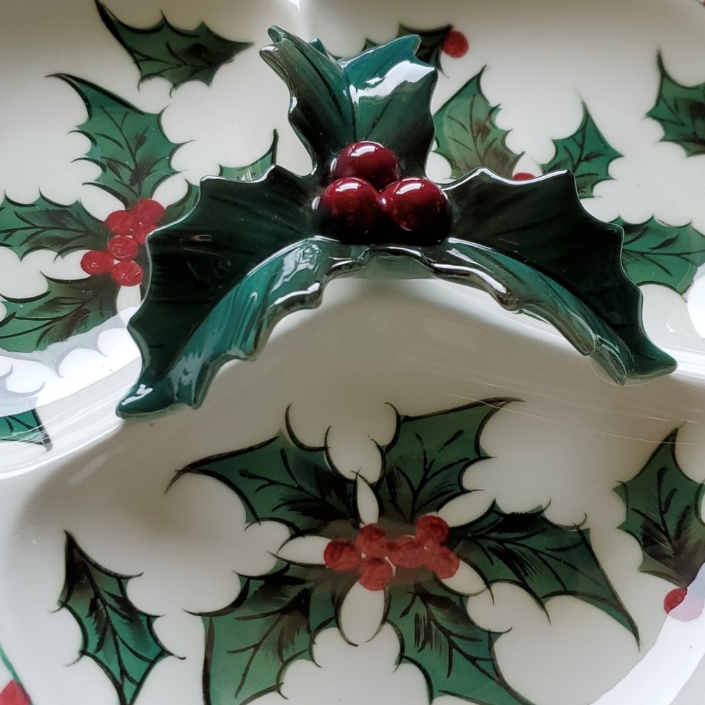 🎅Christmass Mistletoe🎄  3 Tier Platter. - Picture 3 of 15